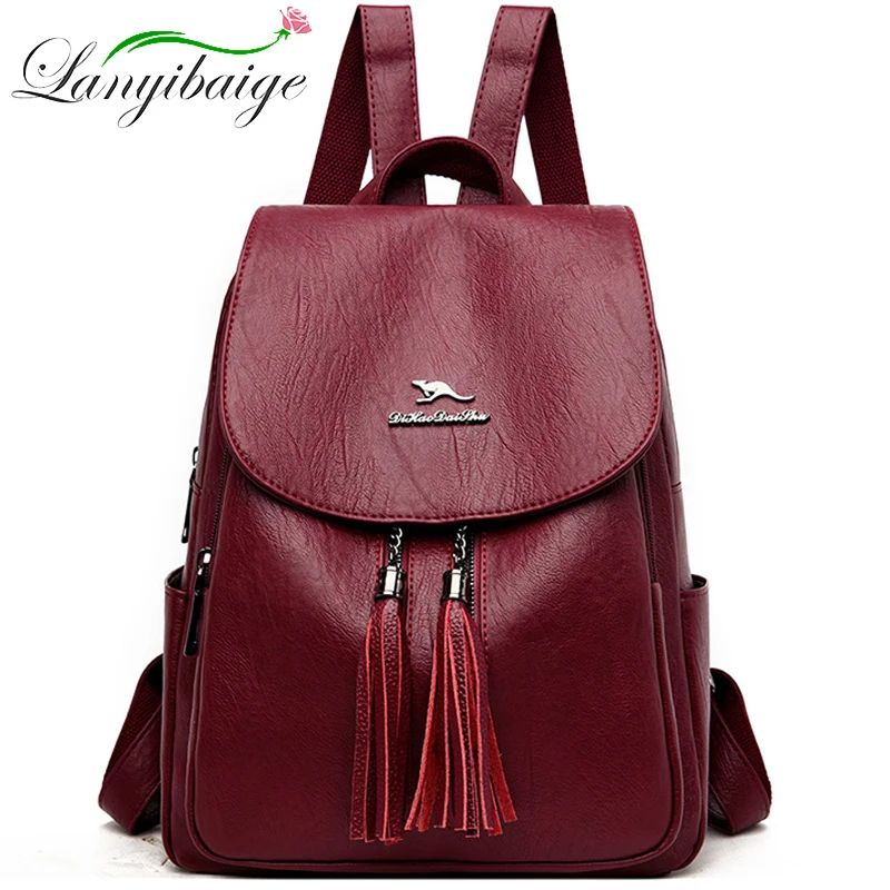 

2022 New Women Backpacks High Quality Leather Women Backpacks Large Capacity School Bags Travel Backpacks Designer Bags mochila