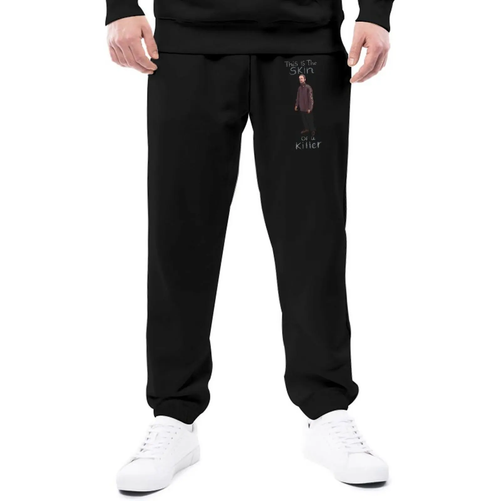 

Мужской спортивный костюм Роберт пэттинсон, синие брюки с принтом