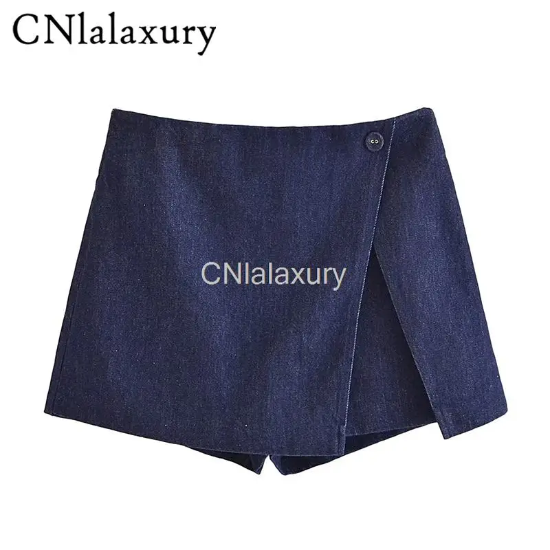 

Летние Новые Модные женские шорты CNlalaxury 2023 с декоративными пуговицами, однотонные универсальные простые женские шикарные