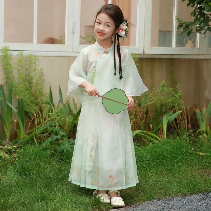 Традиционная китайская одежда Классический Улучшенный Топ ханьфу с