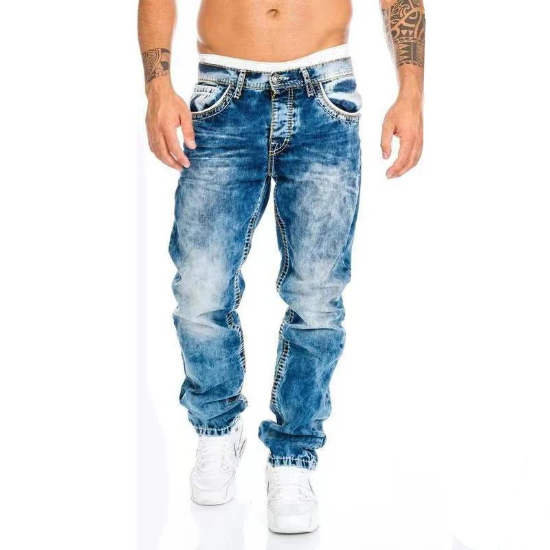 Men's Jeans Fashion Classic Premium Loose Wide Leg Pants Business Casual Trousers For Men Luxury Men's Social Pants