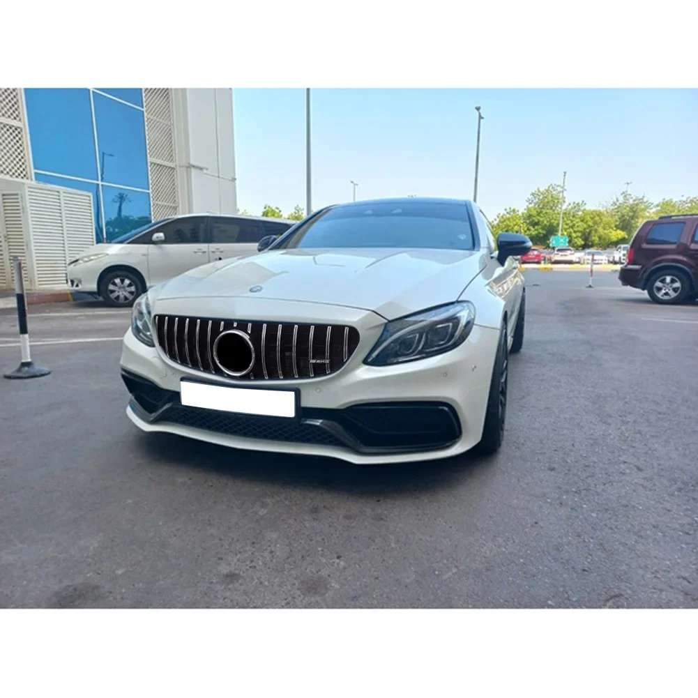 Передняя гоночная заготовка решетка бампера верхняя для подтяжки лица Mercedes-Benz W205