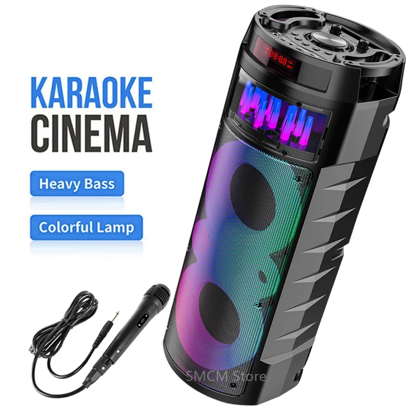 

Портативная беспроводная Bluetooth-Колонка высокой мощности с микрофоном