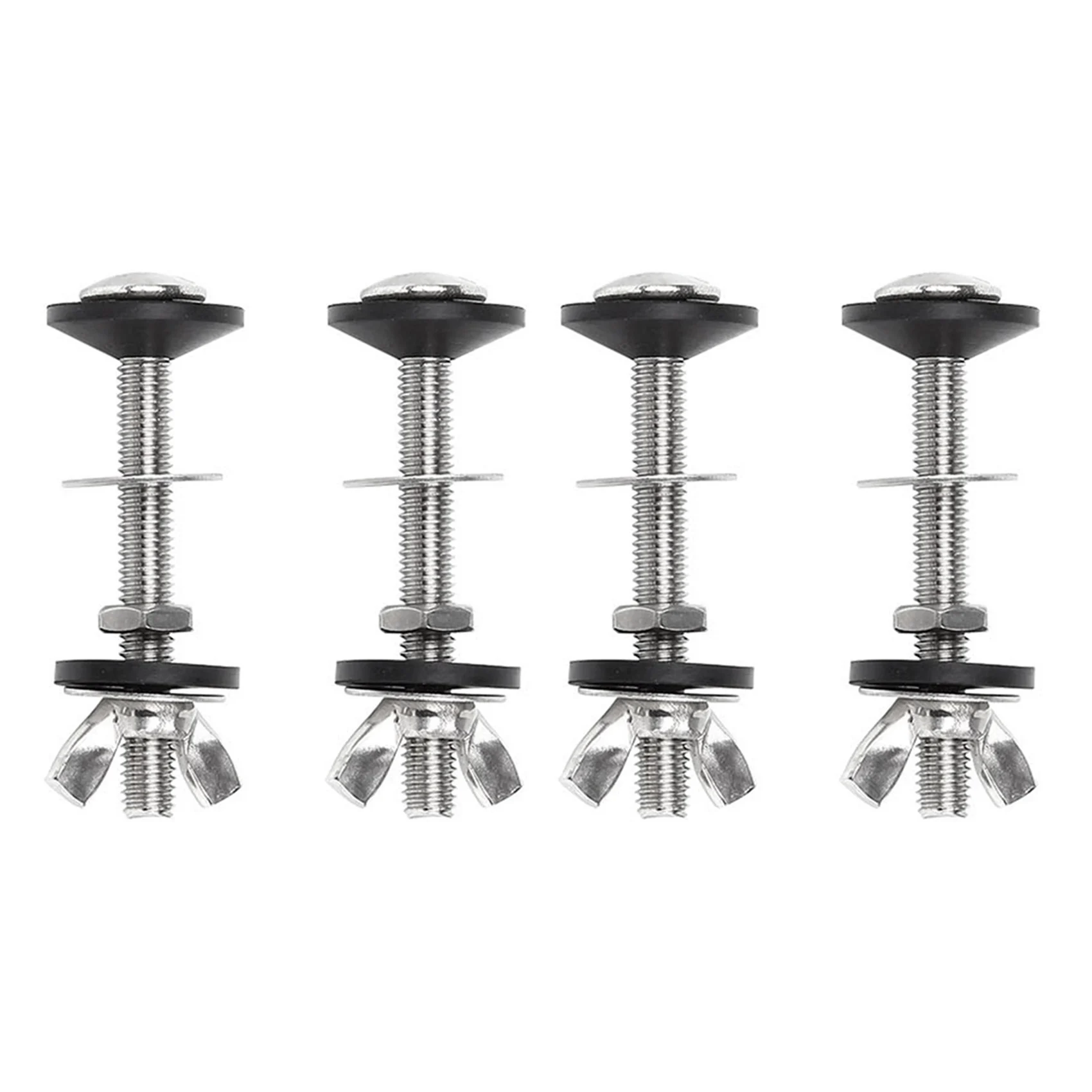 THIVN-4 Pack Комплекты болтов для унитаза для чаши Комплект болтов для бачка, крепежный фитинг для унитаза из нержавеющей стали с двойными прокладками (art.: 3920d24945fba) - 3920d24945fba