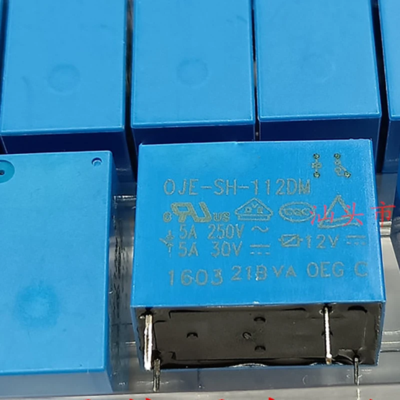 Новый 10 шт./лот OJE-SH-112DM 12 В постоянного тока 5 А 4-контактный
