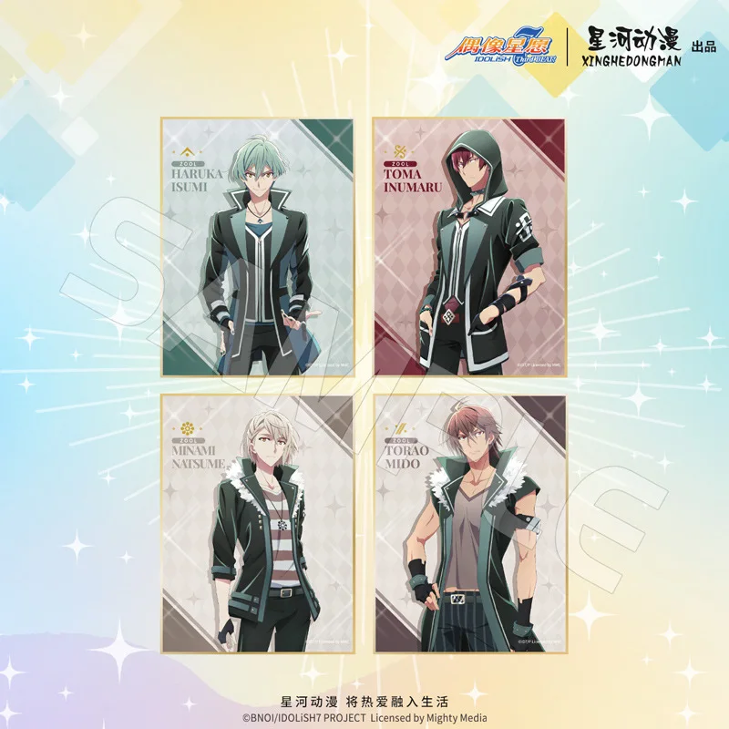 Фото Официальная лицензионная бумажная подставка IDOLiSH7 с Изуми Иори, Яотоме Гаку, Момо Исуми, Харукой Рокуя, Наги Рикой (Китай) №2
