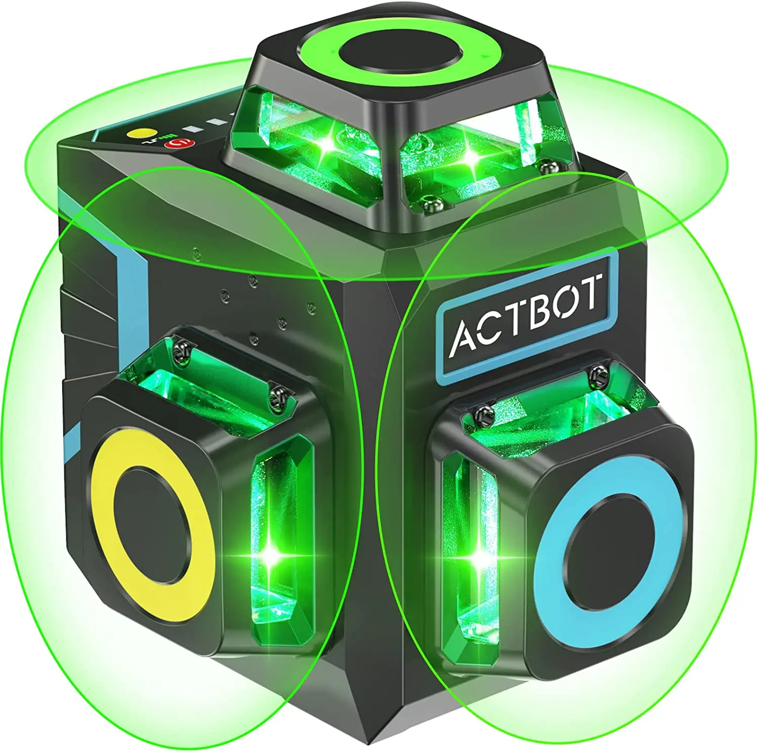 Самонивелирующийся зеленый лазерный уровень 12 линий 360 мАч