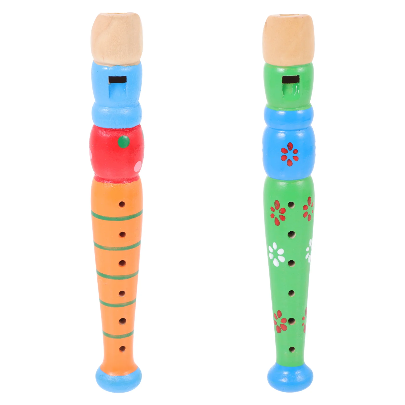 

Flute Toy Kids Plaything Musical Instrument Recorder Trumpettoys Childrentoddler Noise Maker Wooden Educational Instruments
