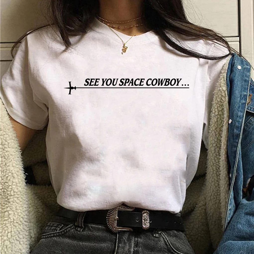 

Футболка в ковбойском стиле с принтом «See You Space»