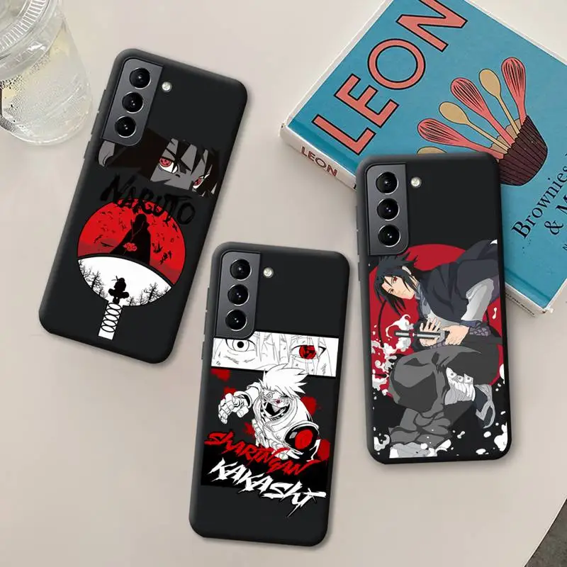 

Naruto Uchiha Sasuke Itachi Kakashi Phone Case for Samsung Galaxy S22 S21 Ultra S20 FE S9 Plus S10 5G lite 2020 Silicone Cover