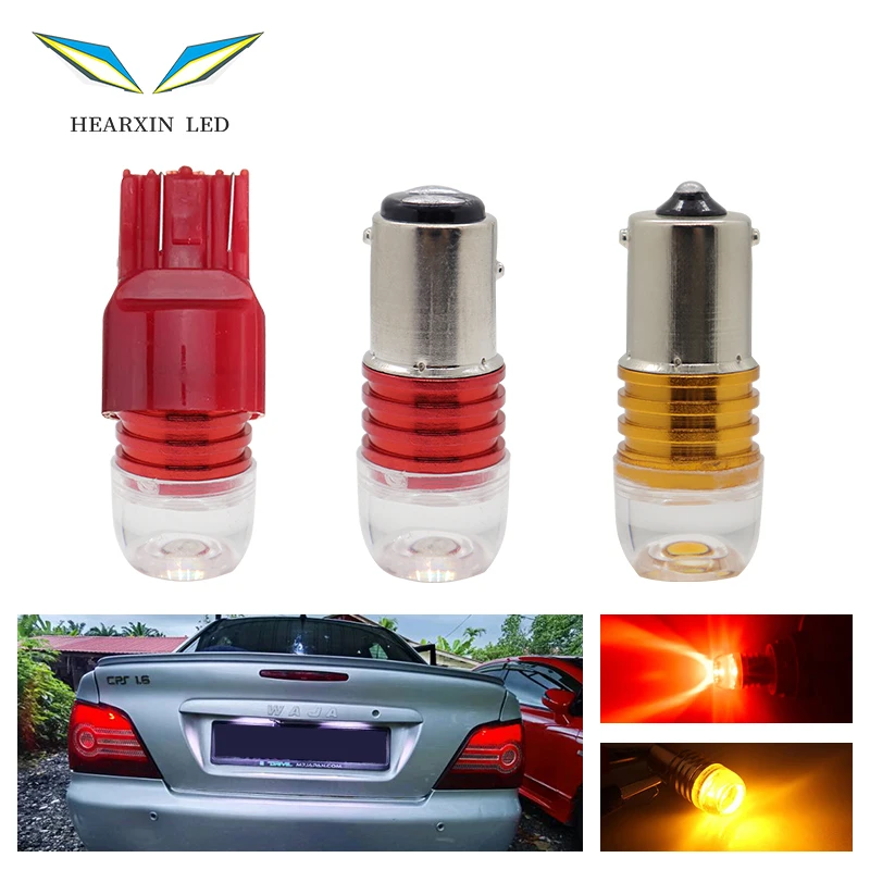 

2Pcs S25 1156 BA15S 1157 BA15B T20 7440 Car LED Strobe Lamp 5630 3SMD LED Bulbs Car Brake Turn Signal Tail Flashing Light 12V