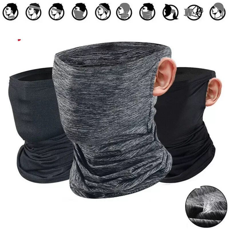 

Cotton Scarf Ear Loops Bandana Neck Gaiter Tube UV Protection Cycling Mask Anti Dust Face masks Sunscreen Motorcycle Headwear