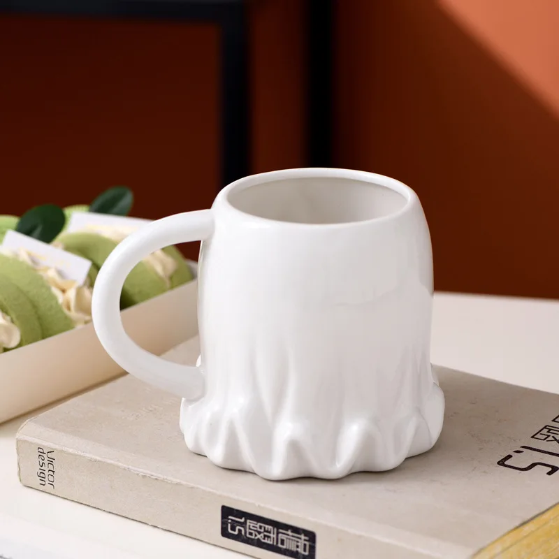 1 шт. керамическая кружка с ложкой 400 мл