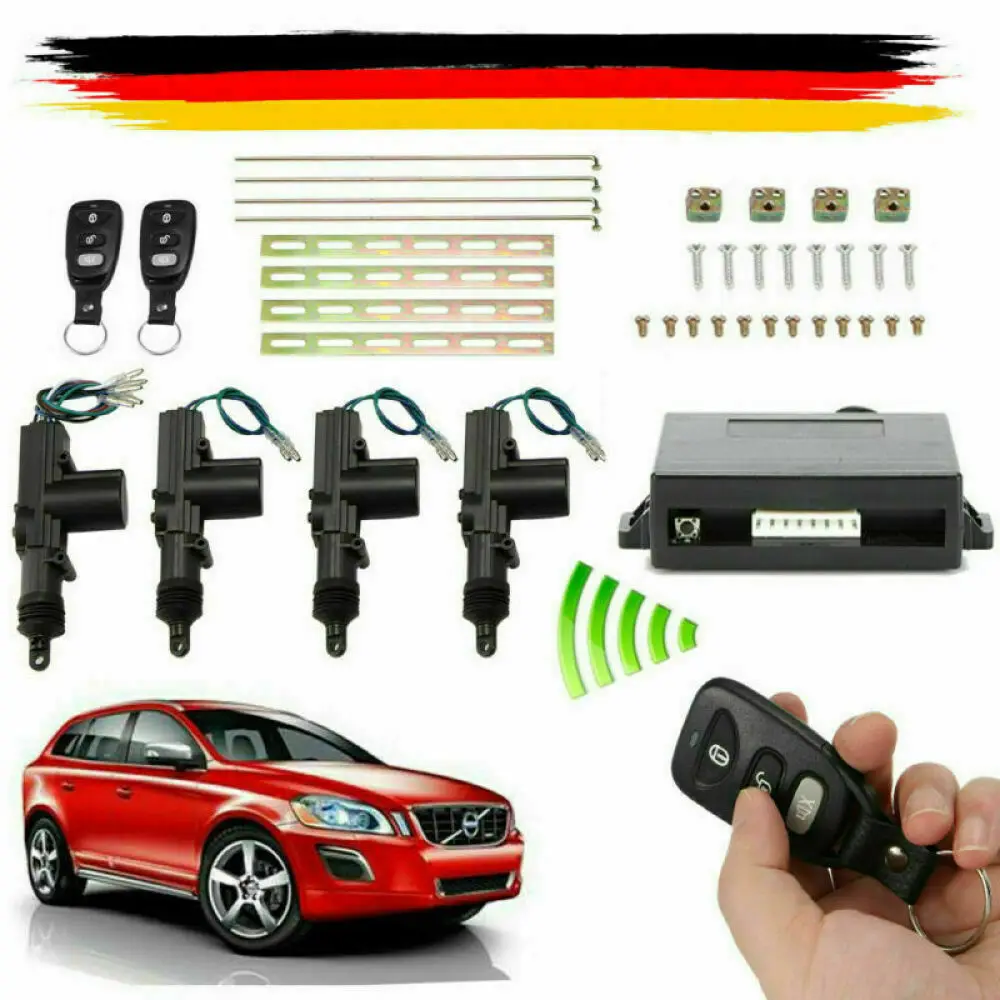 

Universal Car Central Locking 4-door Complete Set + 2 Remote Controls