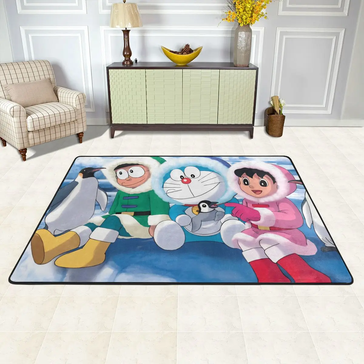 Ковер с рисунком D-Doraemon водонепроницаемые напольные ковры для гостиной отеля