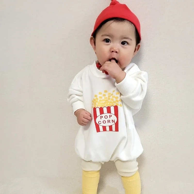 

HoneyCherry New Baby Romper Cute Cartoon Print Romper Baby Clothes