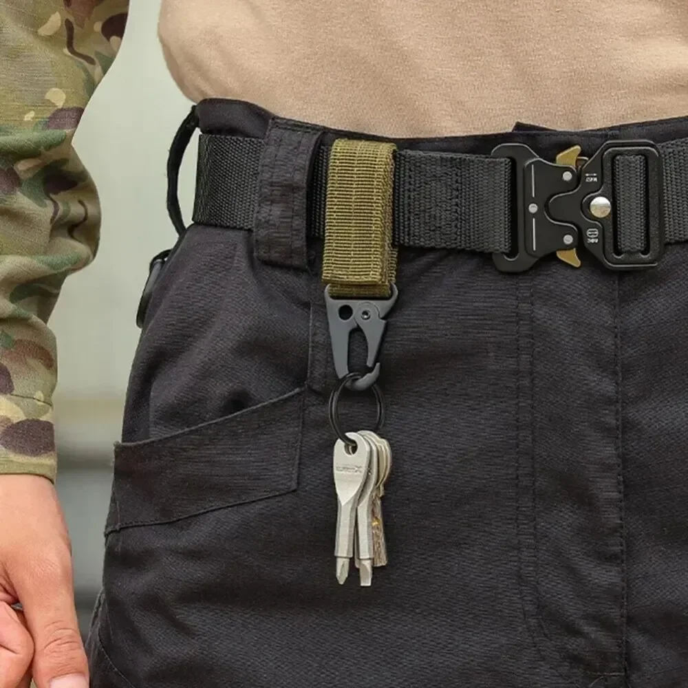 Наружная подвесная Пряжка Molle нейлоновый карабин ремень треугольный брелок для