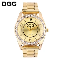 2021 zegarek damski new dqg fashion luxury watch crystal quartz female watch gold silver stainless steel ladies dress watch