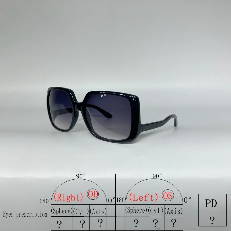 

Женские солнцезащитные очки в квадратной большой оправе 031, модные мужские очки в классическом стиле, ацетатные черные градиентные линзы с защитой UV400
