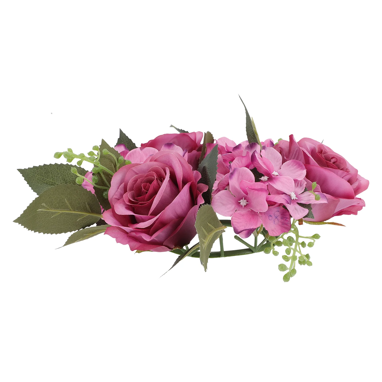 

Wreath Flower Garland Artificial Wedding Decor Simulation Rose Fake Wreaths Flowers Festival Decorations Spring Christmas Rings