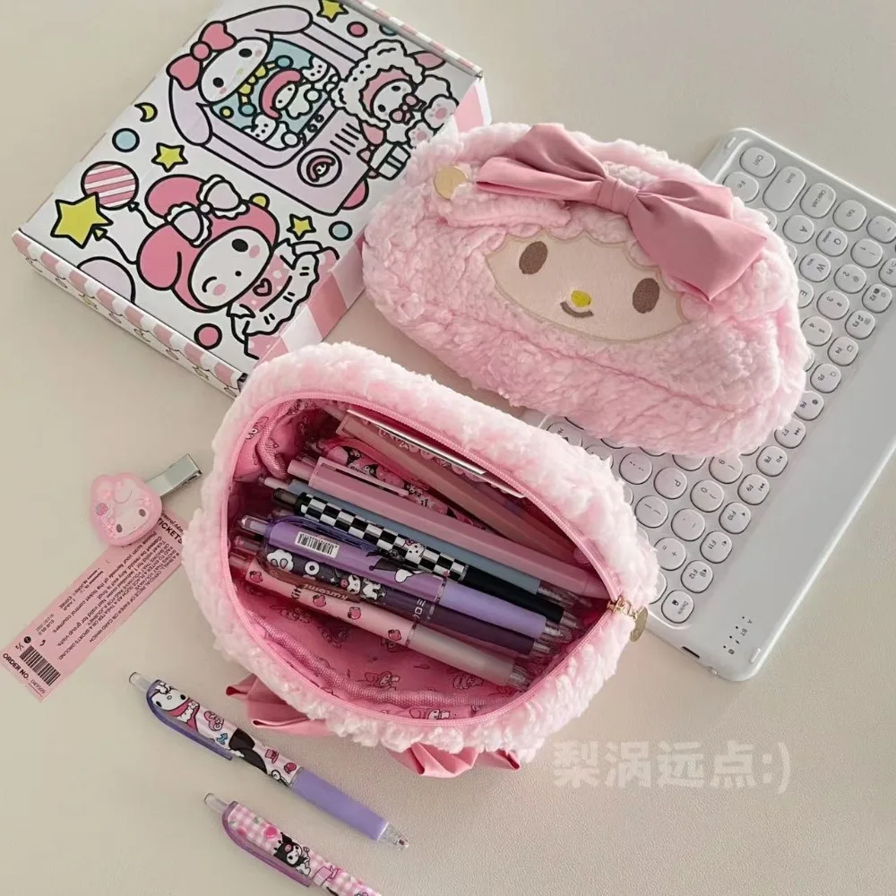 Новая плюшевая сумка для ручек Sanrio Instagram с овечьей ручкой фортепиано девочек