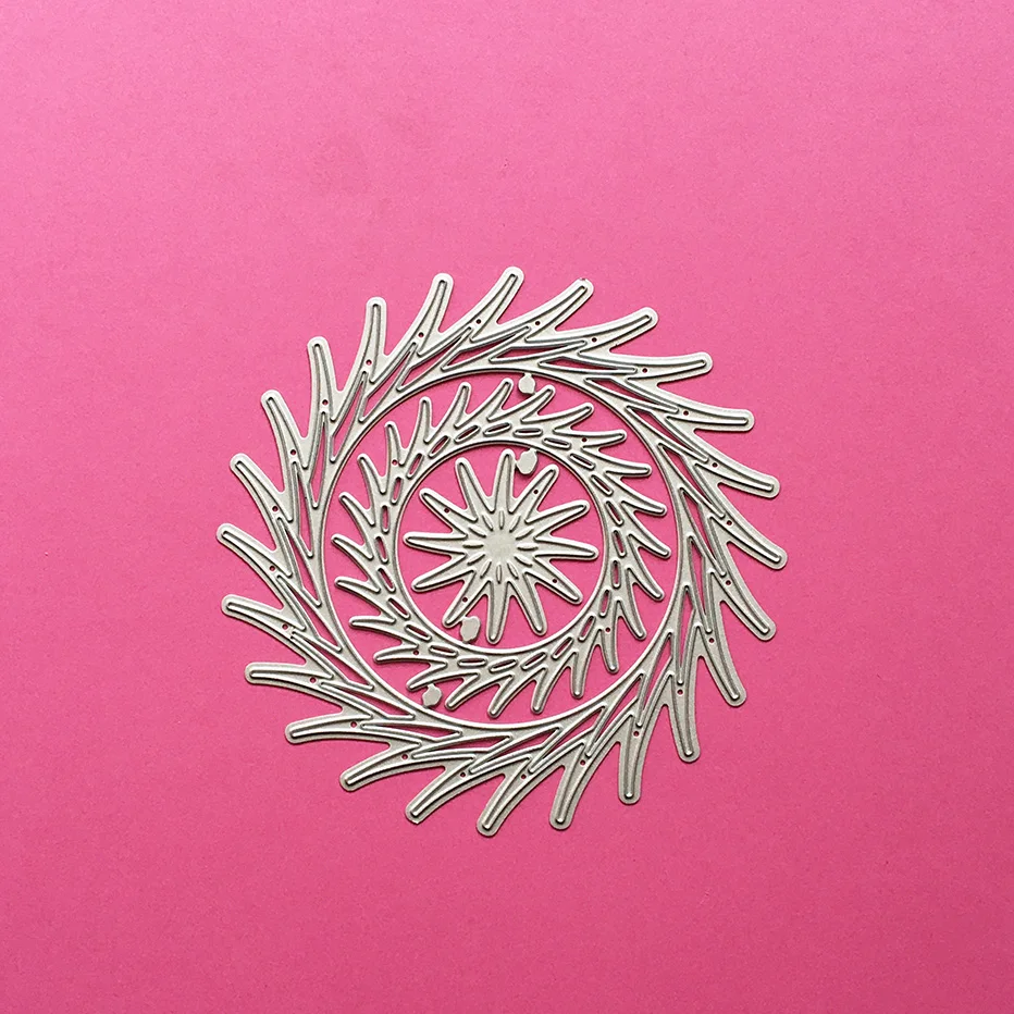 Новые круглые полые шаблоны для скрапбукинга режущие штампы оформление сделай