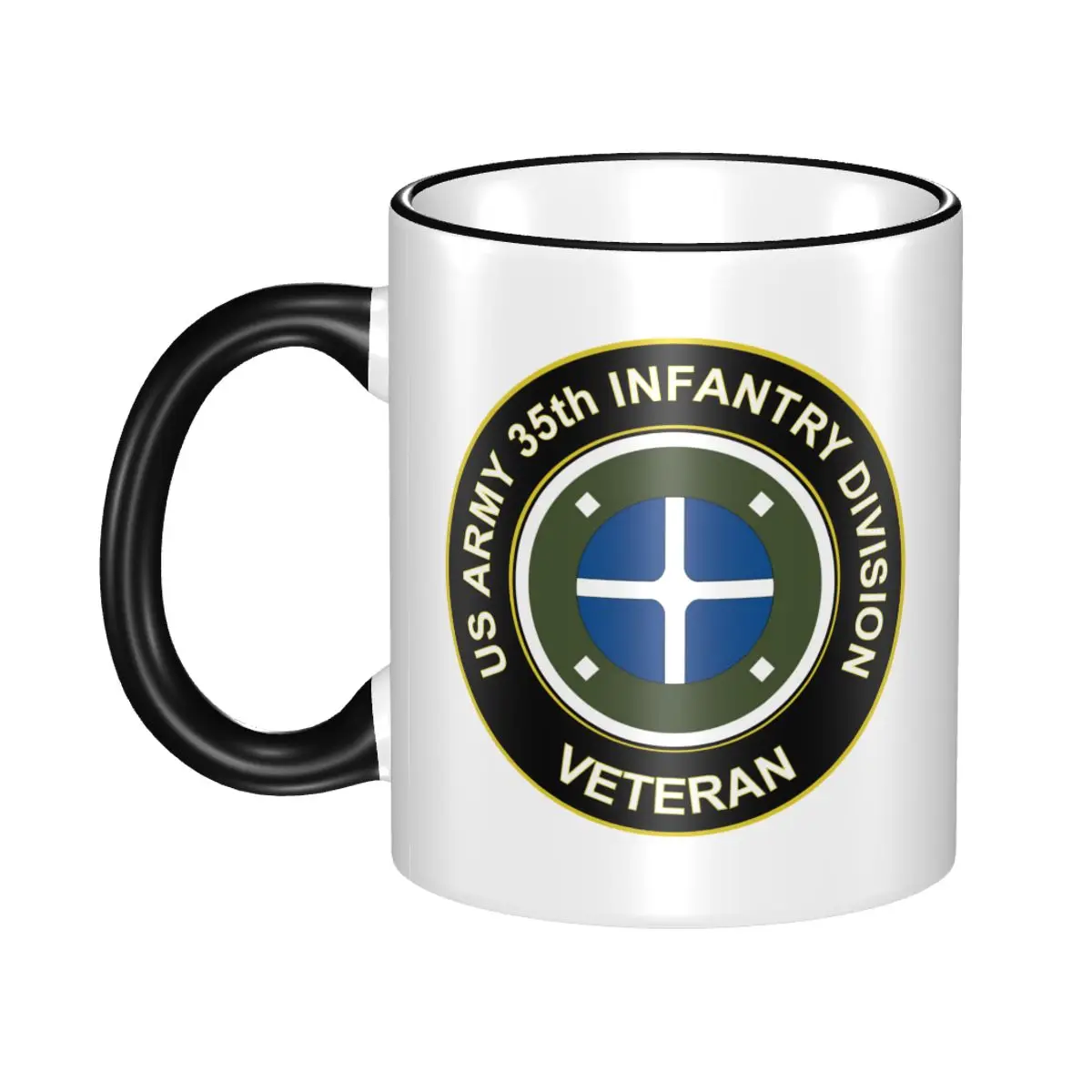 

Ceramic Coffee Mugs Tea Cup U.S. Army 35th Infantry Division Veteran Best Gift for Your Friends