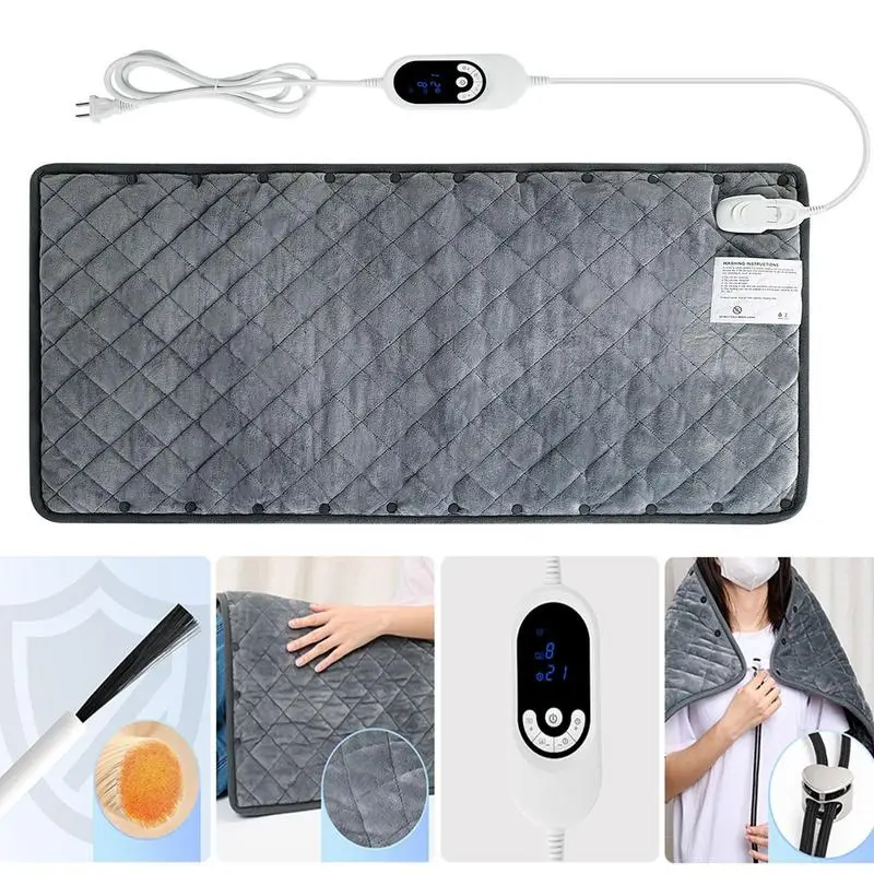 

Подушка для стула с подогревом Usb ультра теплая переносная Подогреваемая Подушка с подогревом ультра теплая нагревательная подушка для шеи...