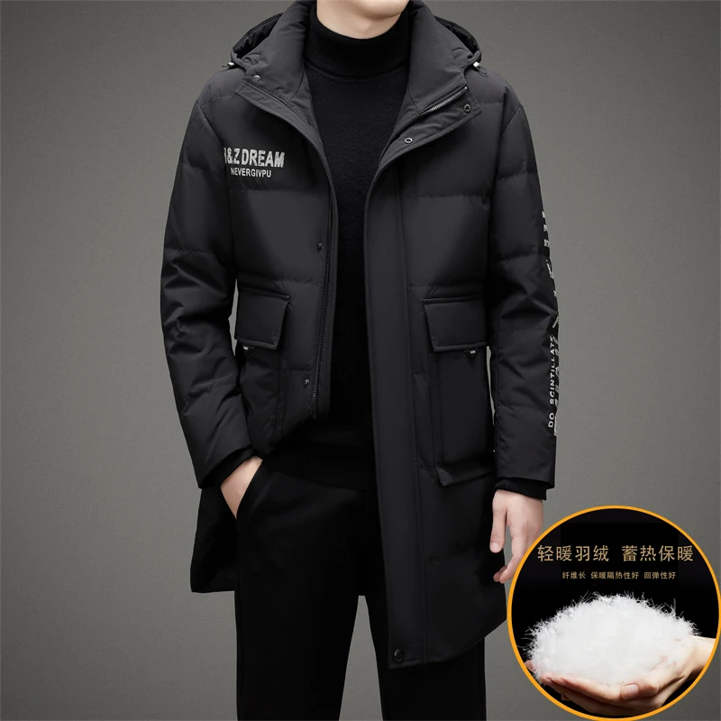 Winter Jacket Men Parkas Fashion Hooded Thicken Warm Jackets Manteaux Doudoune Homme Jaquetas Ropa Hombre Casual Lengthen Coats