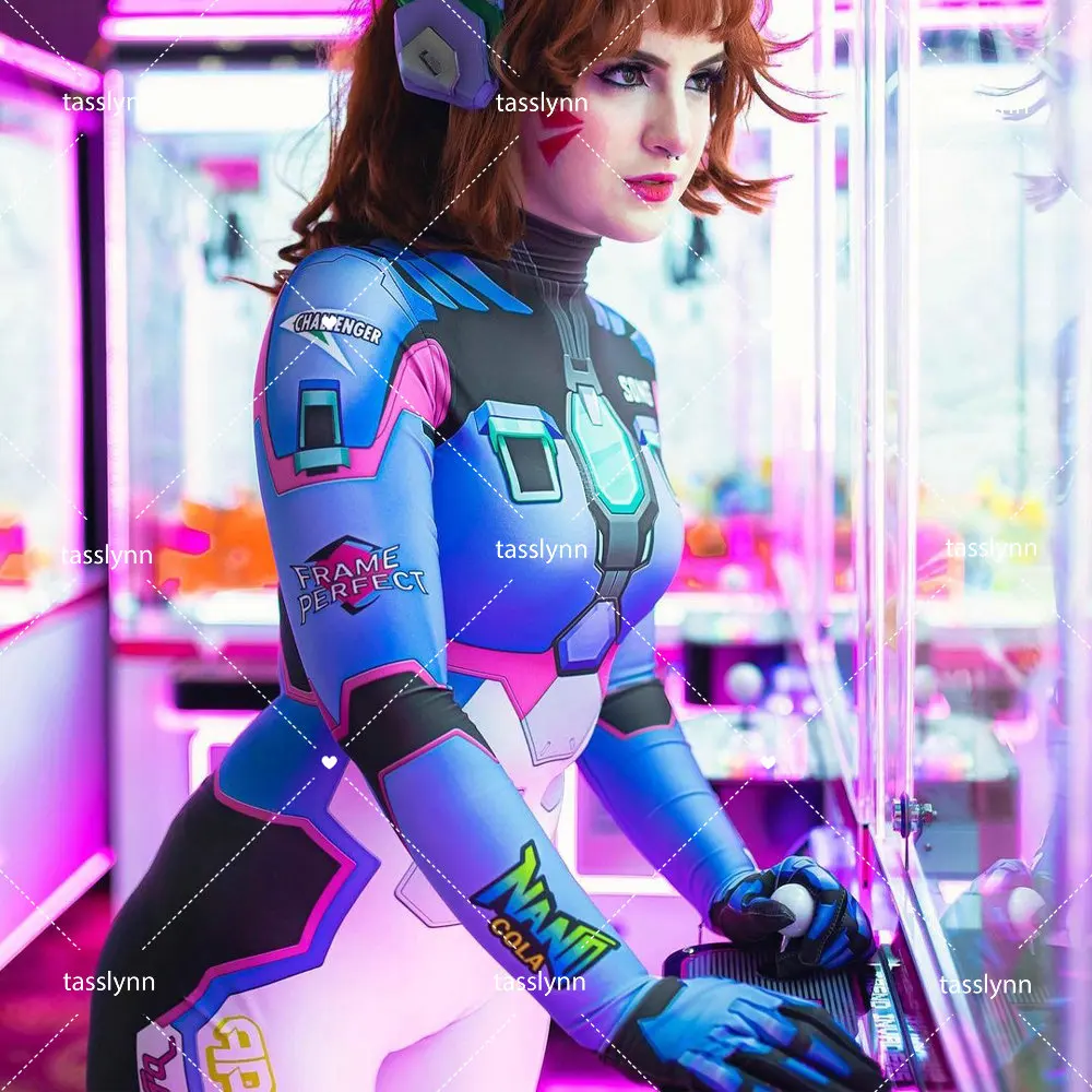 

Костюм для косплея игры Overwatch 2 костюма D.Va женский костюм для косплея DVA Cos Zentai костюм Geek для девочек Боди для взрослых/детей