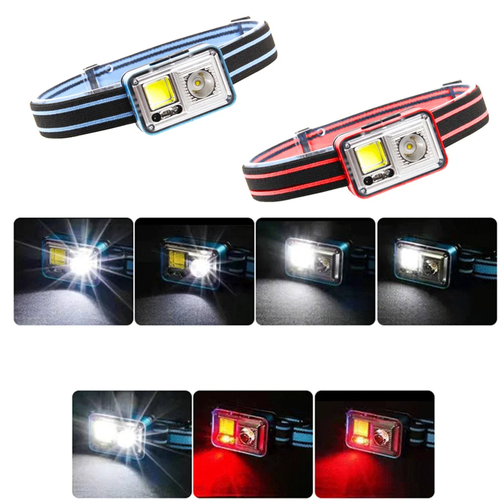 

1pcs 7 Modes 8000 Lumens Headtorch Headlamp Rechargeable Induction Flashlight Waterproof Head Lamp Light Torch Camping Fishing