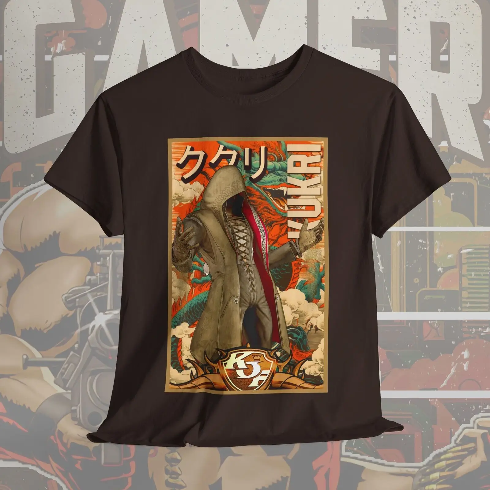 Игровая рубашка King of Fighters Kukri футболка KOF унисекс для геймеров