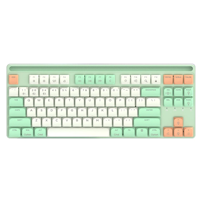 Низкопрофильная механическая клавиатура Outemu Brown Switch игровая TKL Style 2 4G BT Проводной