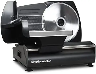

Gourmet EMT-625B Ultimate Precision Deli Food Meat Slicer Removable Stainless Steel Blade, Adjustable Thickness, Ideal for Cold
