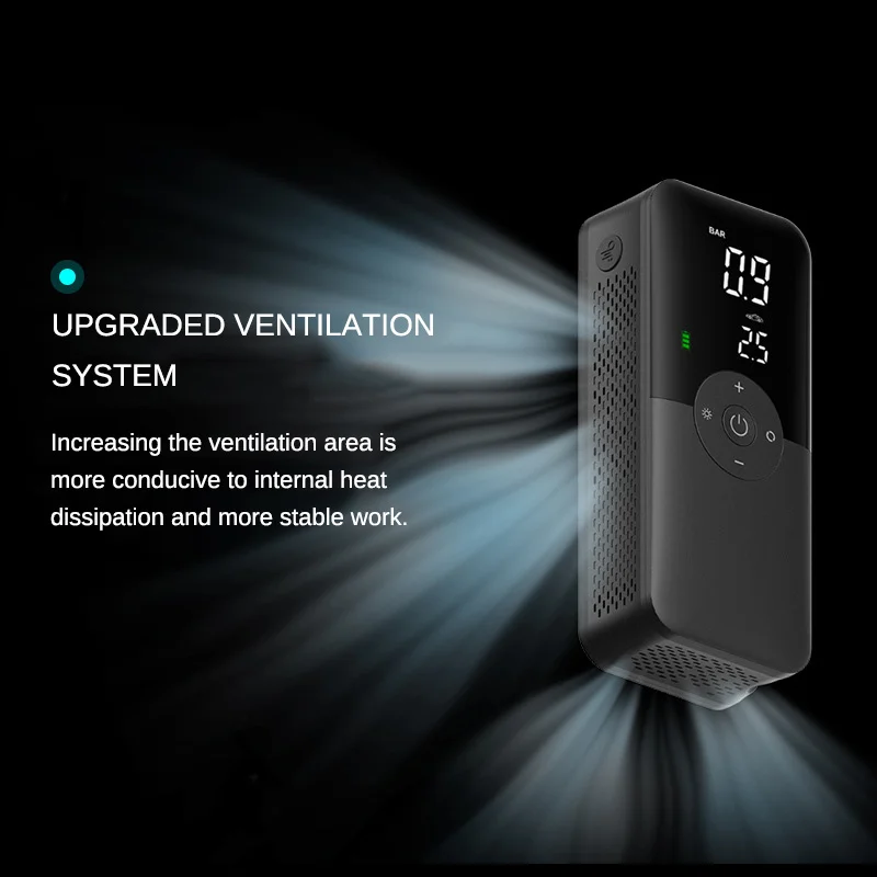 Воздушный компрессор 90 PSI портативный Электрический насос для колес с цифровым