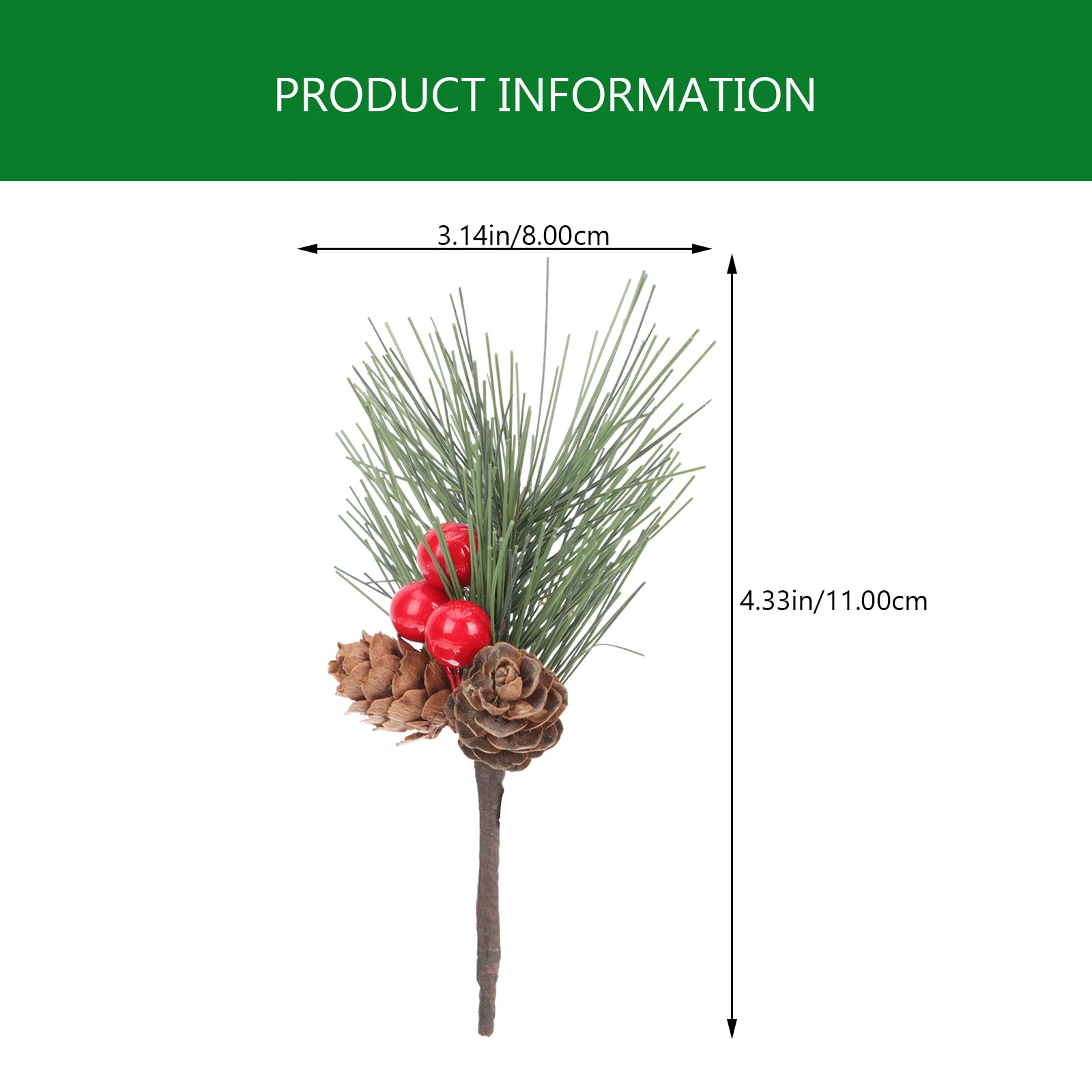 

Pine Picks Berries Christmas Artificial Berry Stems Tree Branches Holly Decor Wreath Flowerdesktop Winter Spray Decoration Diy