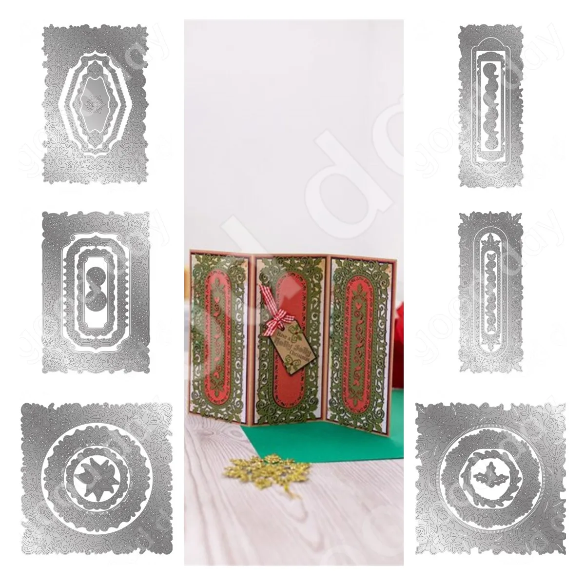 

Rectangular Oval Ornament Frame Metal Cutting Dies Scrapbook Diary Decoration Embossing Template Diy Greeting Card Handmade New