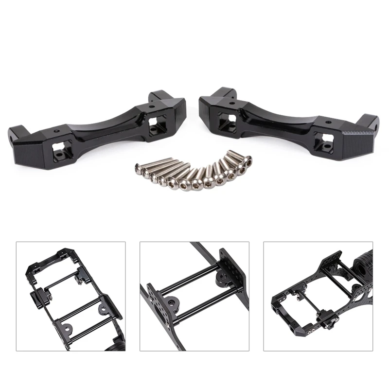 

RC Model Car Accessories Alloy Bumper Mount Modified Kit for 1:10 Scale Crawler Dropshipping