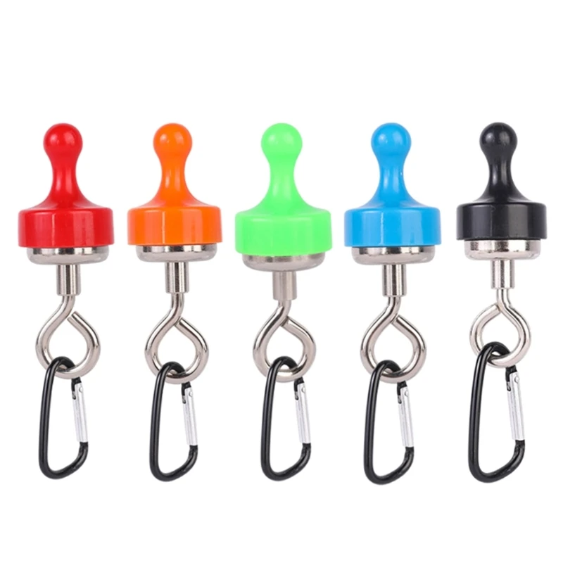 

Heavy Duty Hangings Magnetic Hook Magnet Snap Carabiner Hook Magnetic Hook Neodymium Magnet with Carabiner for Outdoors