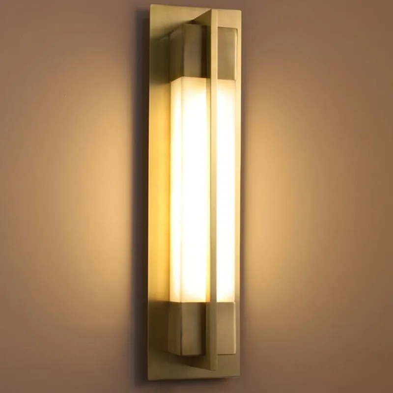 

Современная Золотая настенная лампа 2021, светодиодные лампы для спальни, лестницы, комнатных гостиной, коридора, украшения для дома, настенн...