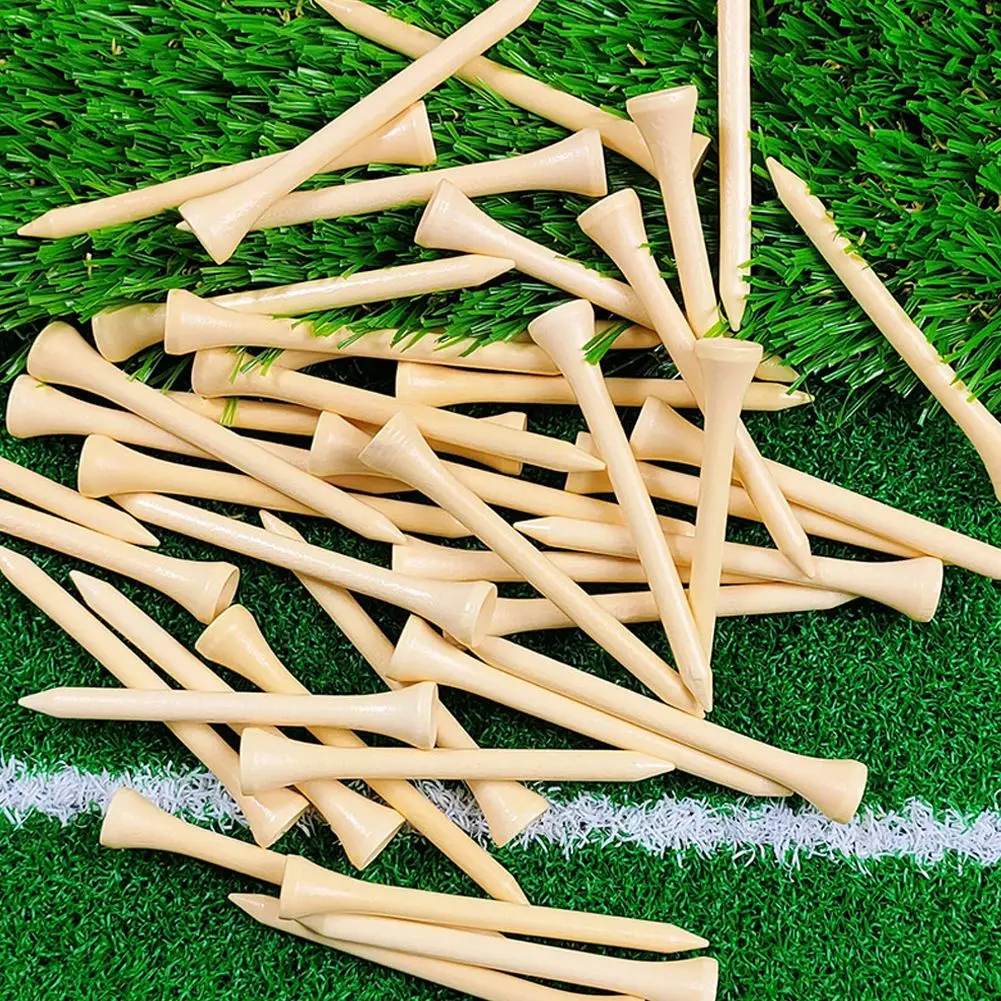 Balls Holder Golf Tees Lightweight Stronger Team Sports Wooden 100pcs 4 Sizes Golf Accessories Golf Balls Holder