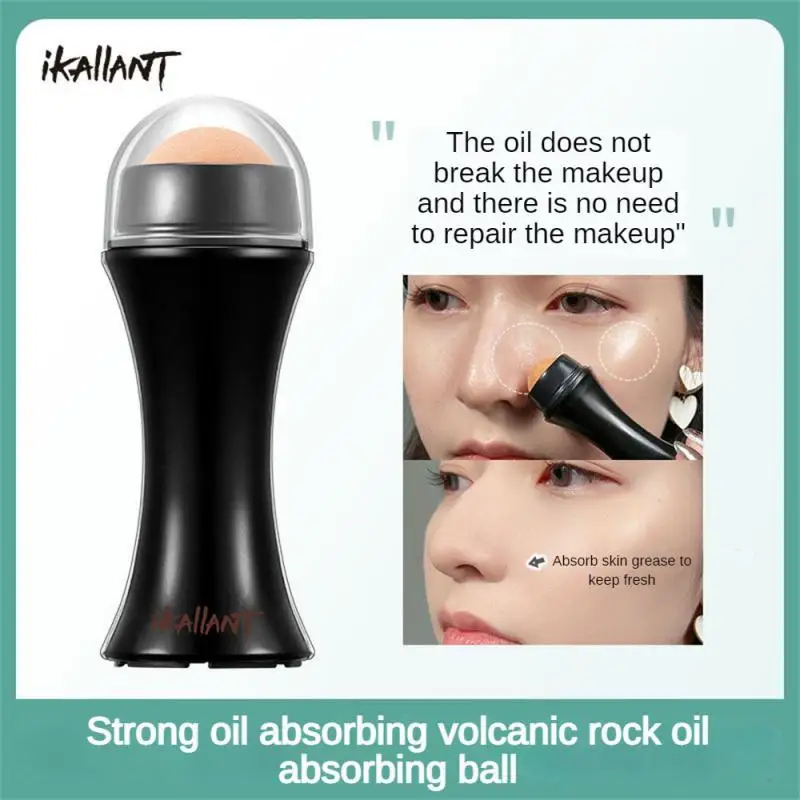 

Масляный поглощающий шар Volcano Stone, освежающее масло для контроля пор, невидимое масло без макияжа, съемная палочка для поглощения кожи лица на 360 °