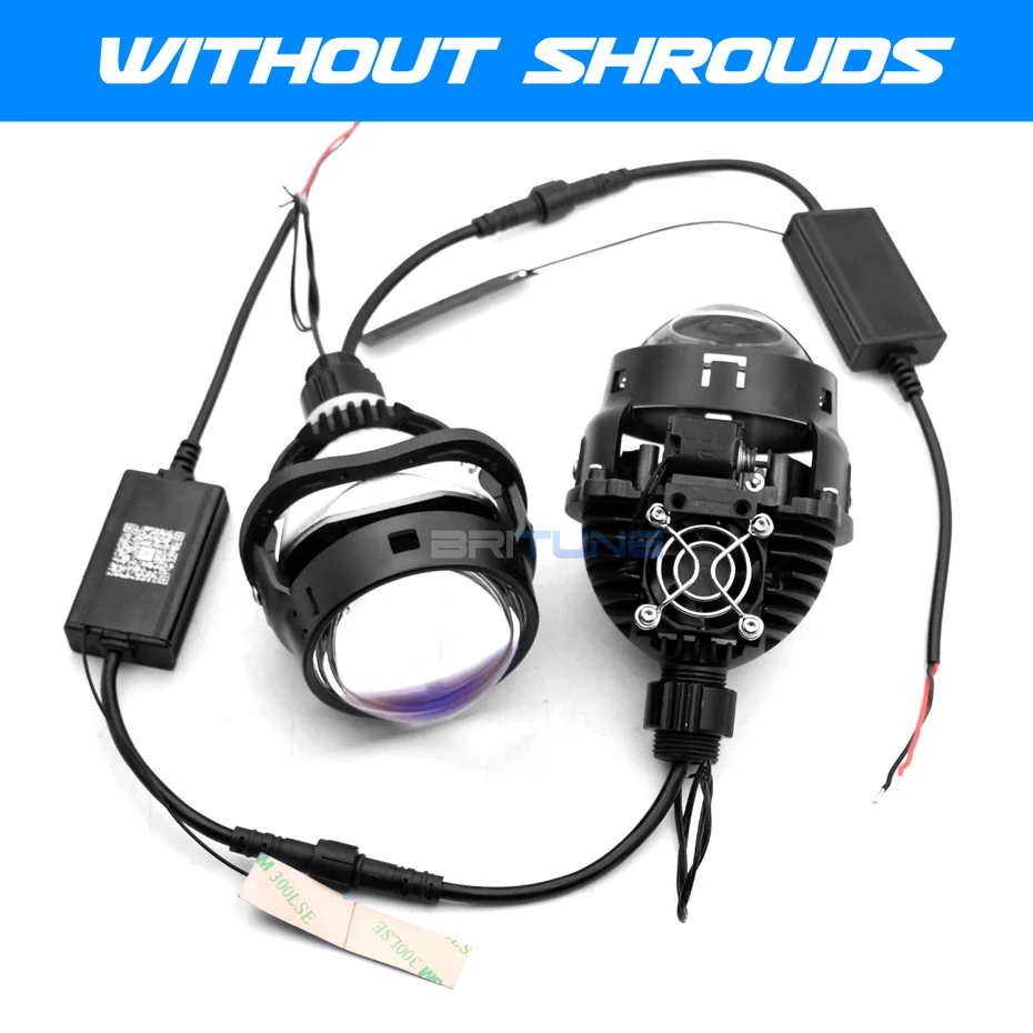 

Трехцветный двухсветодиодный объектив проектора 16200 люкс 2,5-дюймовый светодиодный автоматический светильник для фар H4 H7 9005 9006 3000K 4300K 6000K Автомобильные аксессуары