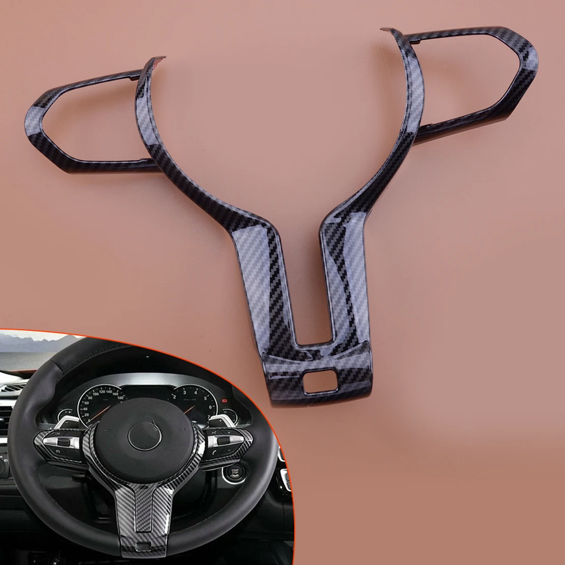 

Накладка на передний руль подходит для BMW F22 F23 F30 F31 F34 F32 F33 F36 F10 F15 X5 F16 X6 2015-2017 ABS из углеродного волокна