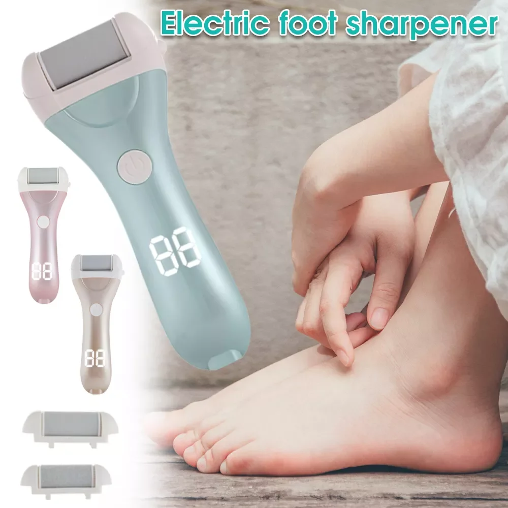 

NEW2023 Foot File Grinder Dead Dry Skin Callus Remover Rechargeable Feet Pedicure LED Foot Sharpener for Hard Cracked Clean