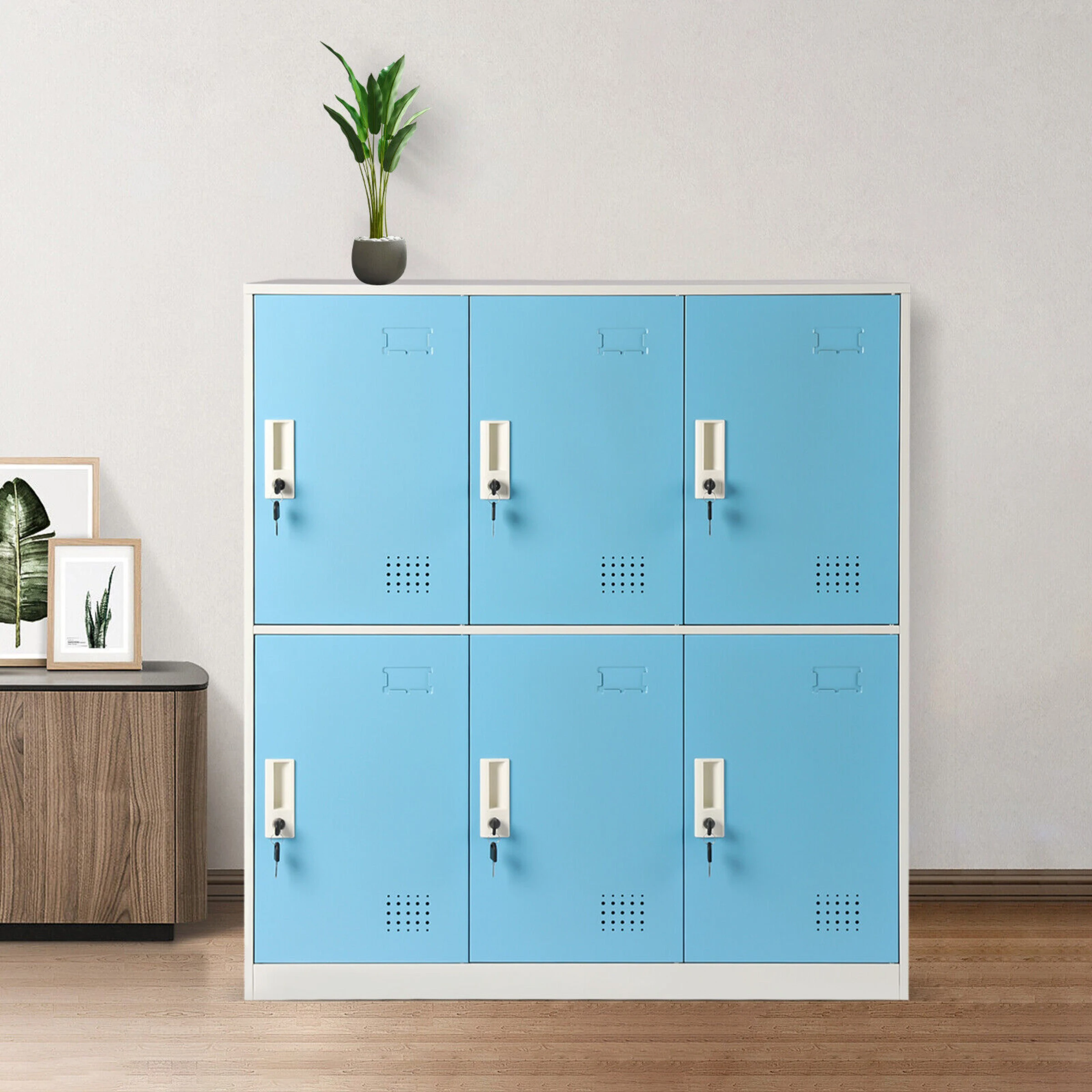 

Metal Storage Locker Steel Storage Cabinet Office School Gym Employees