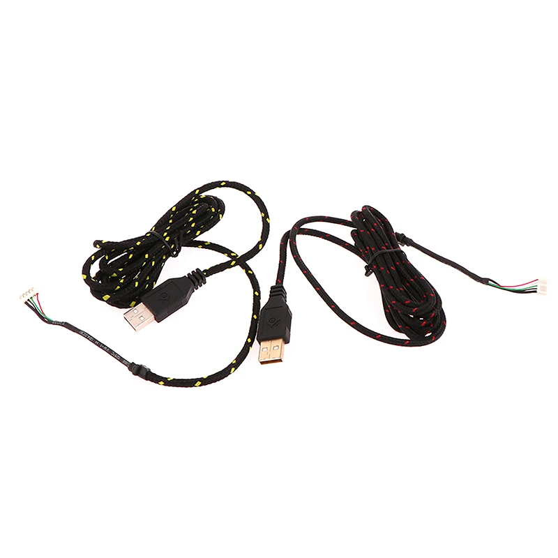 

Нейлоновый USB-кабель для мыши, сменный провод, оранжевый, белый, для Steelseries KANA специальная мышь Lines, лучшая замена