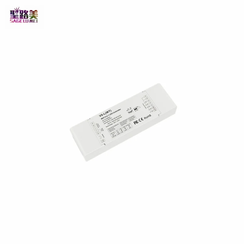 

DC12V-48V 24V 36V 5 in1 LED WIFI Tuya Controller Smart APP/Voice/2.4G RF Remote Control For RGB/RGB+CCT/CCT/Single Color Strip