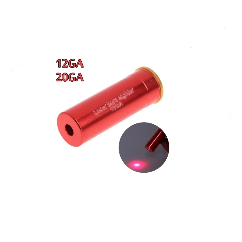 

New Red Dot Laser Bore Sight 12 Gauge 20 Gauge Barrel Cartridge Boresighter Laser For 12GA 20GA Shotgun Hunting Gun Accessories