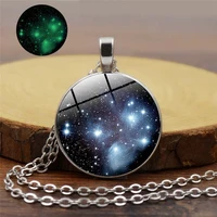 creative retro luminous dream star light pendant necklace fashion unique necklace jewelry luminous pendant gift